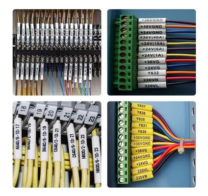 0.2mm-0.5mm grubość kabli elektrycznych akcesoriów identyfikacji rur ciepła kurcza identyfikacji rękaw